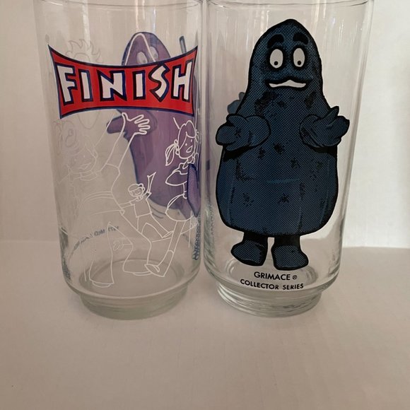 Vintage Set of 8 1977 McDonald's McDonaldland Gang Glasses NM - Picture 3 of 3